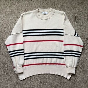 Cream and red striped Women’s ANRABESS sweater